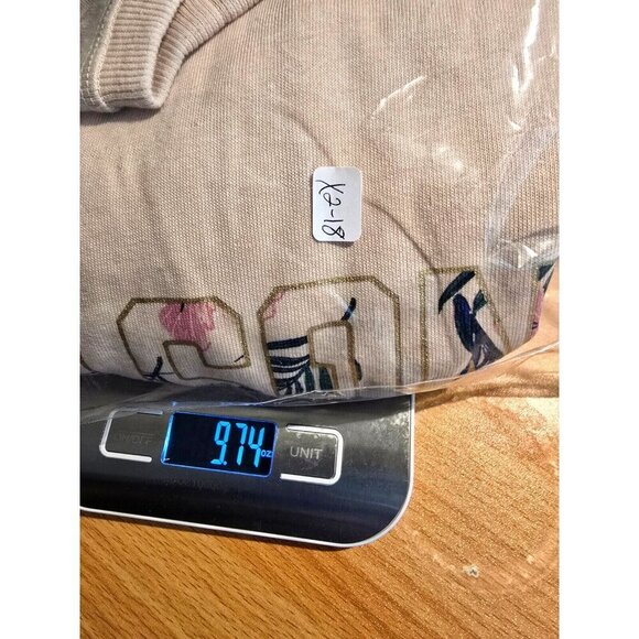 Spiritual Gangster Sweatshirt Sz M Thin Knit Tropical Coastal Comfort Beige Boho - Picture 7 of 10